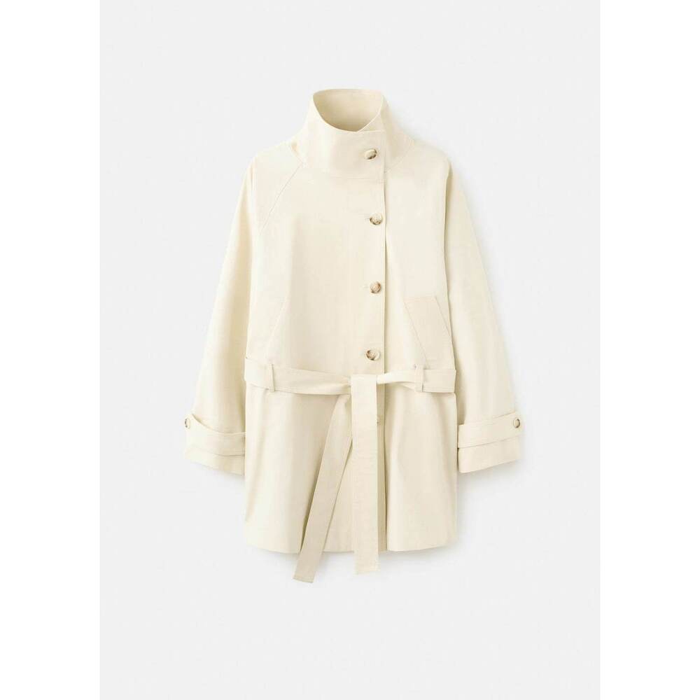 Funnel neck trench with belt